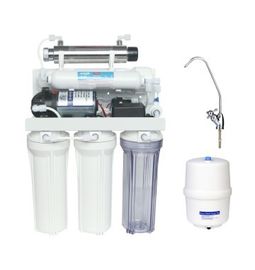 75GPD 4 ขั้นตอนระบบกรองน้ำ Reverse Osmosis ขนาดกะทัดรัด